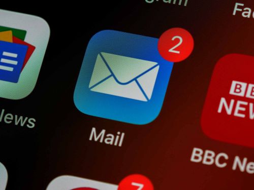 Email app on iPhone. Source: Unsplash